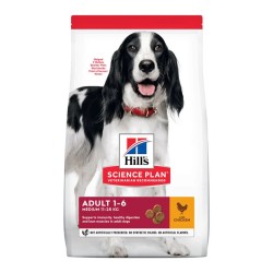 Hill's Science Plan Pienso de Pollo para Perros Raza Mediana 14 kg
