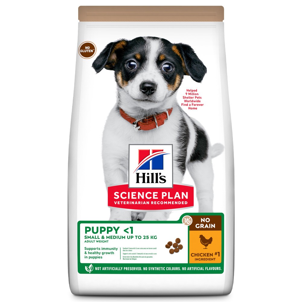 Hill's No Grain Puppy Small & Medium  pollo 14 Kg