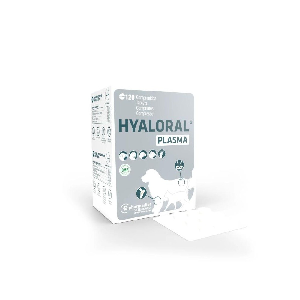 Hyaloral Plasma Condroprotector Para Perros 120 COMPRIMIODS