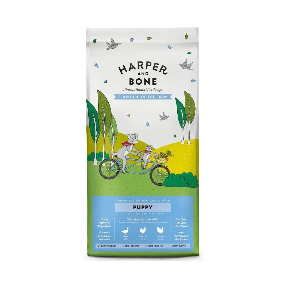 Harper and Bone Puppy Flavours Farm Pienso para Perros