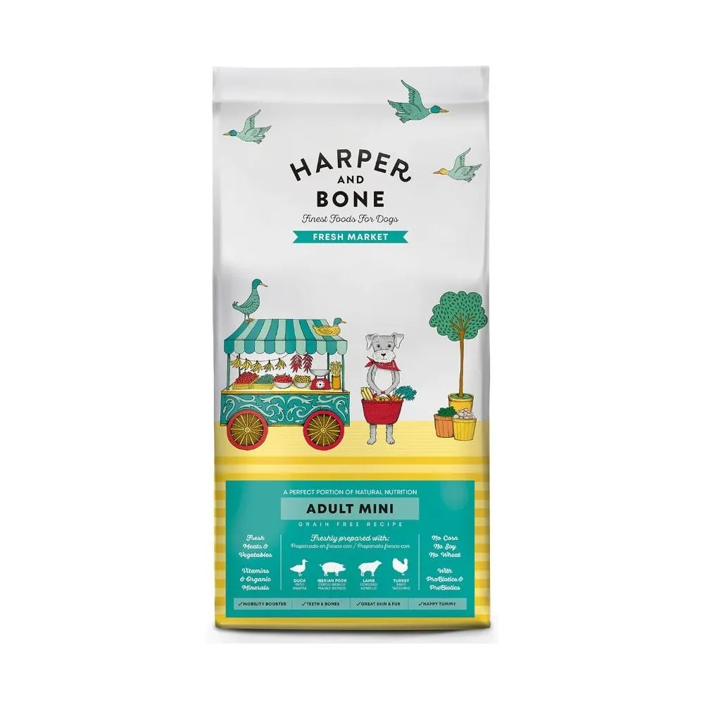 Harper and Bone Adult Mini Fresh Market Pienso para Perros