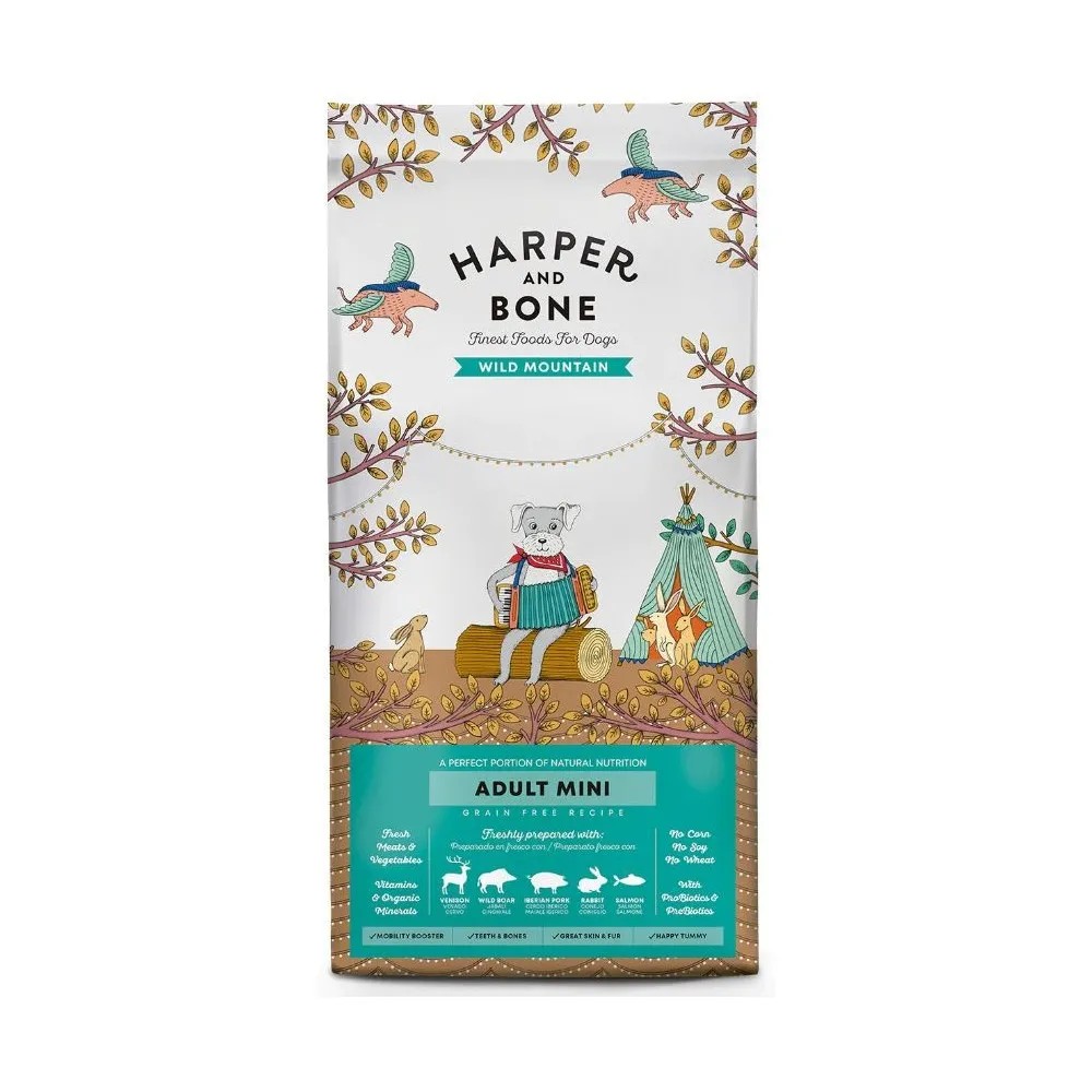 Harper and Bone Adult Mini Wild Mountain Pienso para Perros