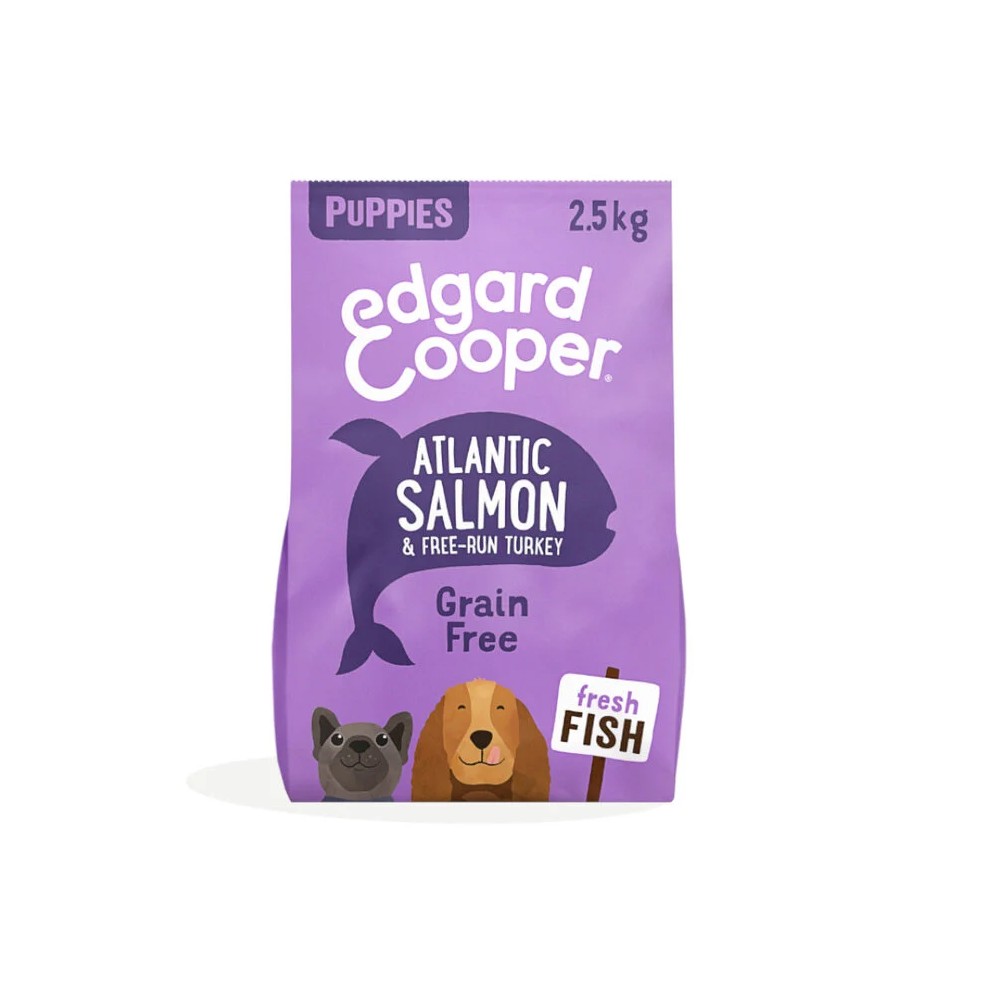 Edgard & Cooper Puppy Grain Free Salmón Fresco y Pavo de Corra