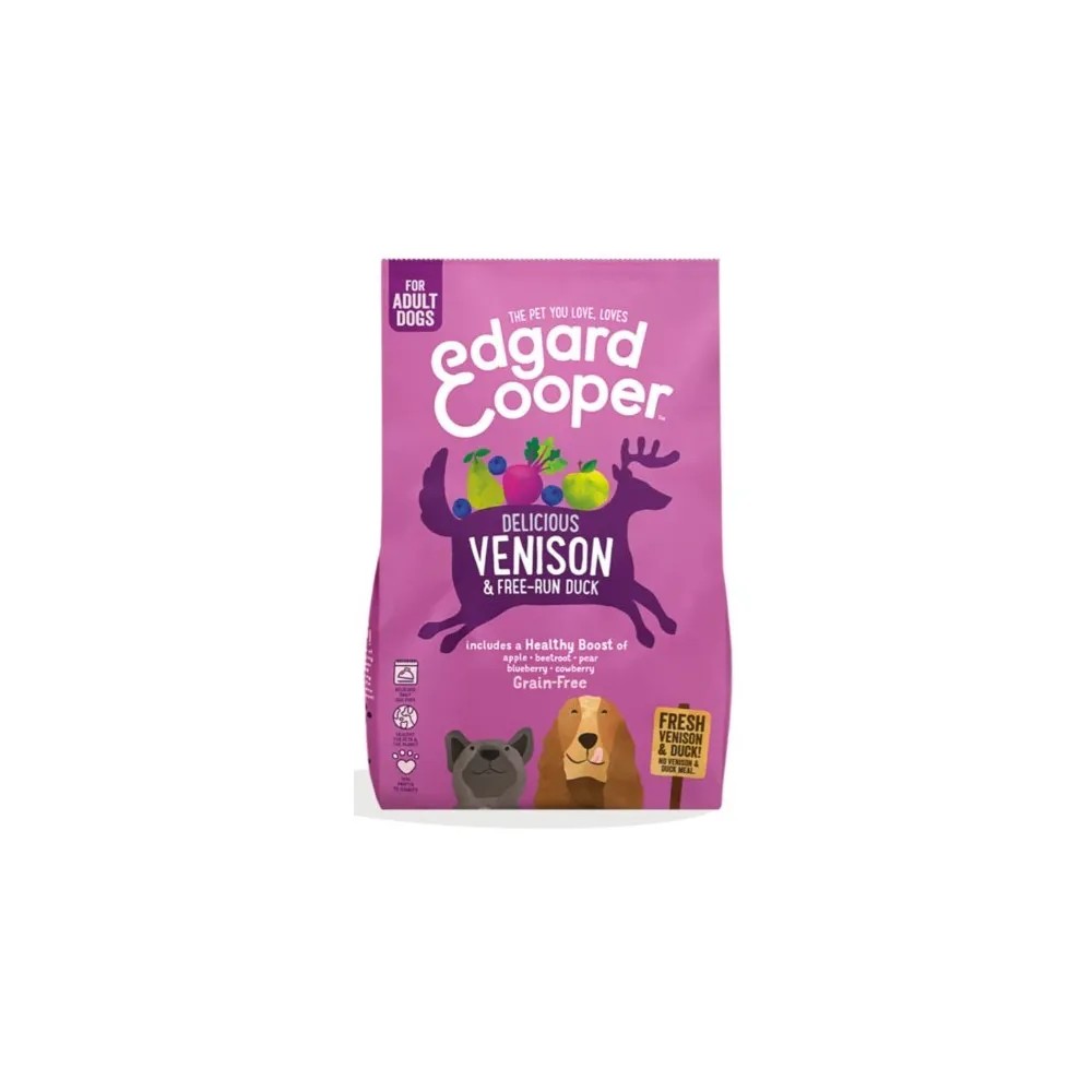 Edgard & Cooper Adult Grain Free Venado y Pato de Corral Fresco