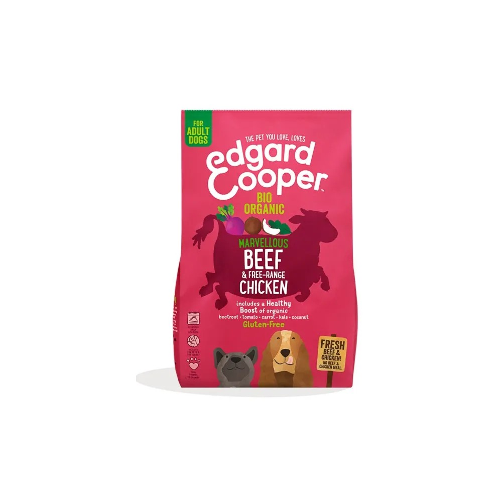 Edgard & Cooper Adult BIO Organic Gluten Free Ternera y Pollo