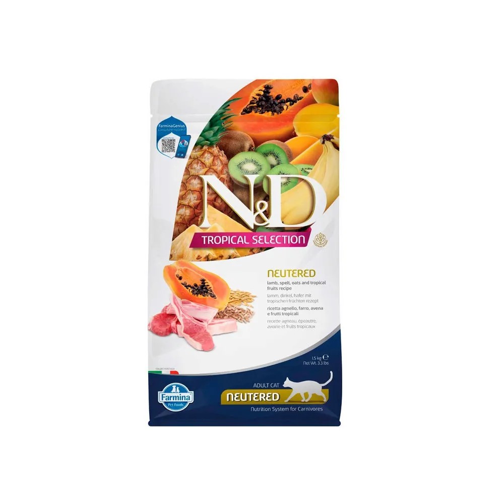 Farmina ND Adult Tropical Selection Neutered Cordero para Gatos