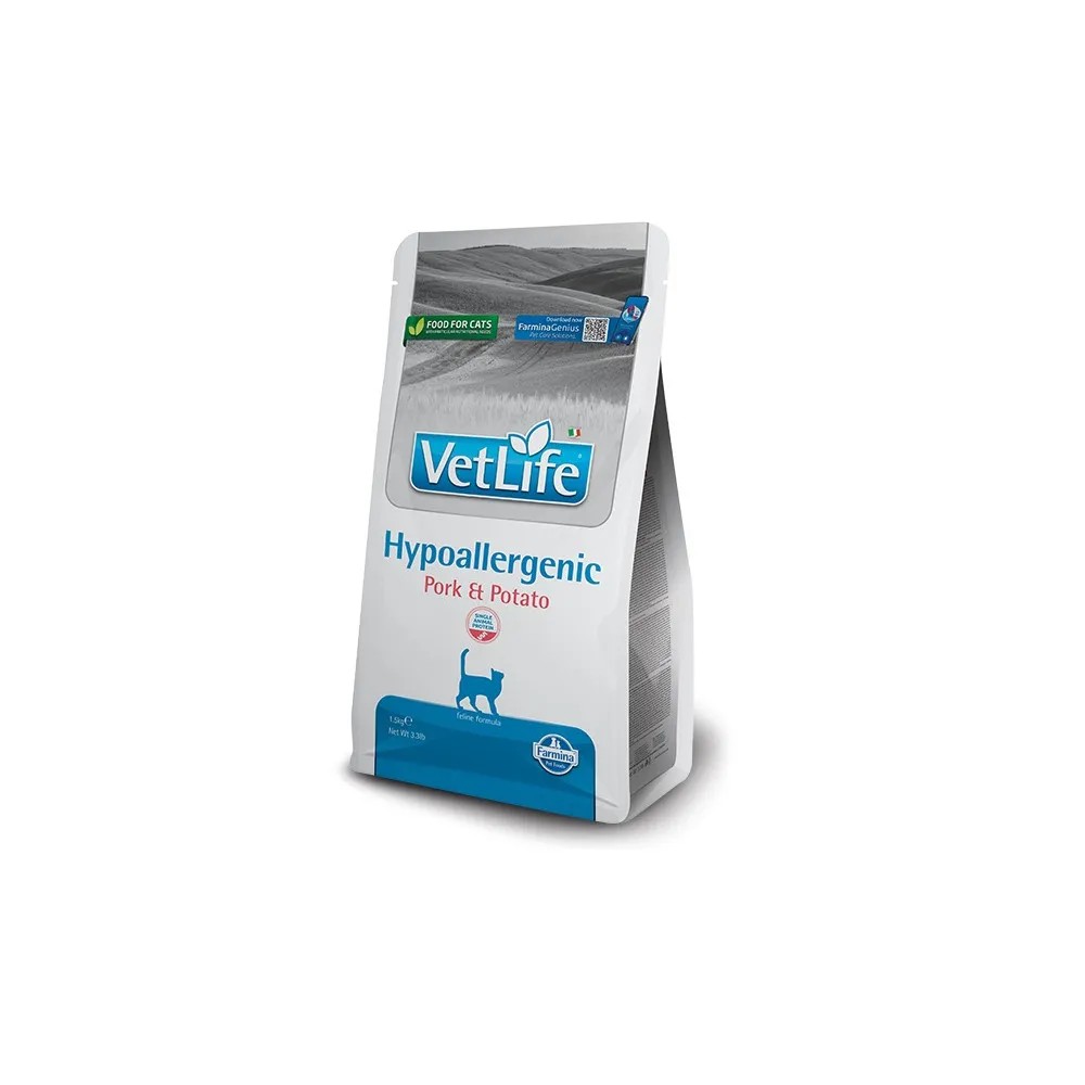 Farmina Vet Life Adult Hypoallergenic de Cerdo para Gatos