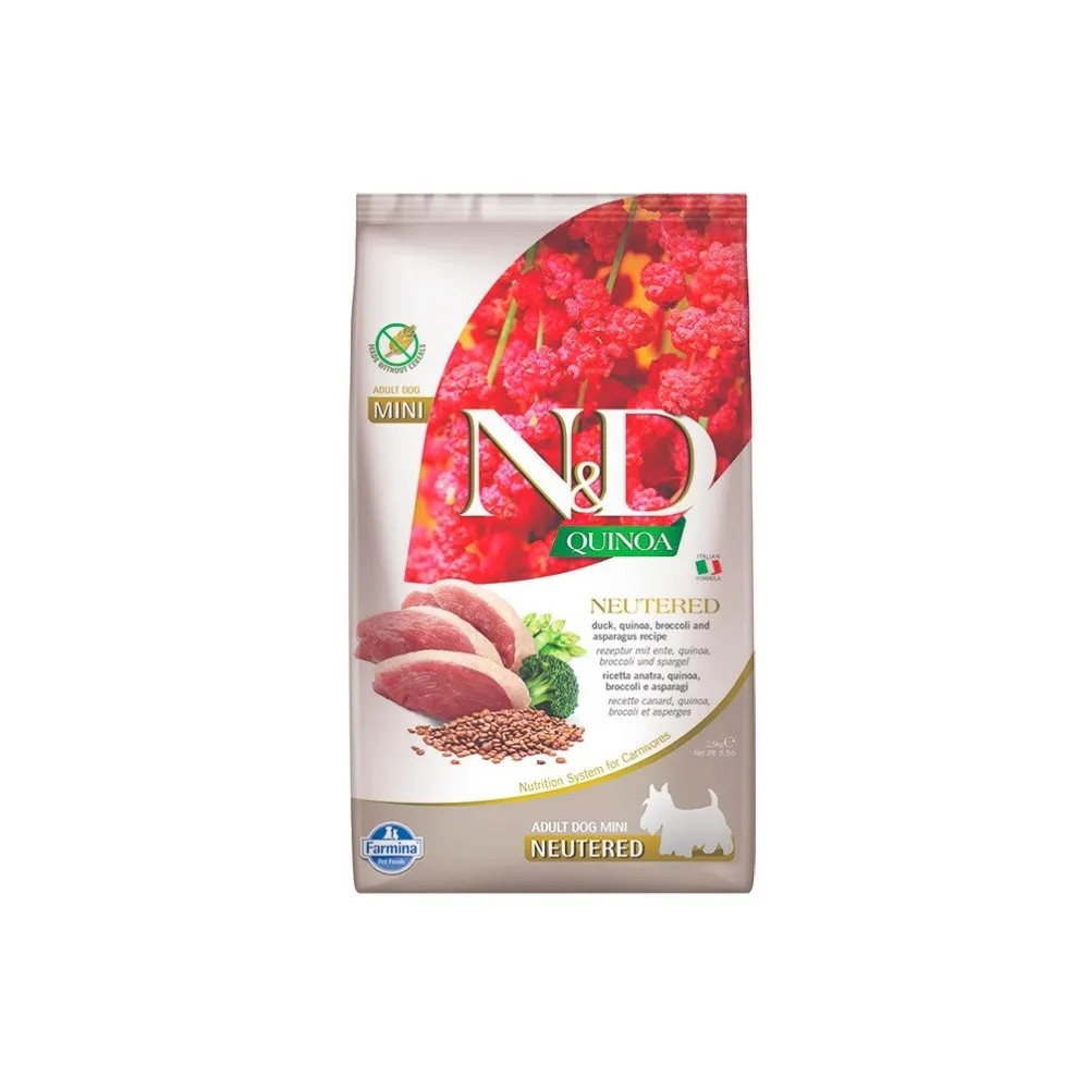 Farmina ND Quinoa Grain Free Neutered Mini Pato