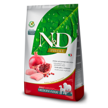 Farmina N&D Prime Grain Free Adult Medium - Maxi Pollo y Granada Perro