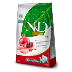 Farmina N&D Prime Grain Free Adult Medium - Maxi Pollo y Granada Perro