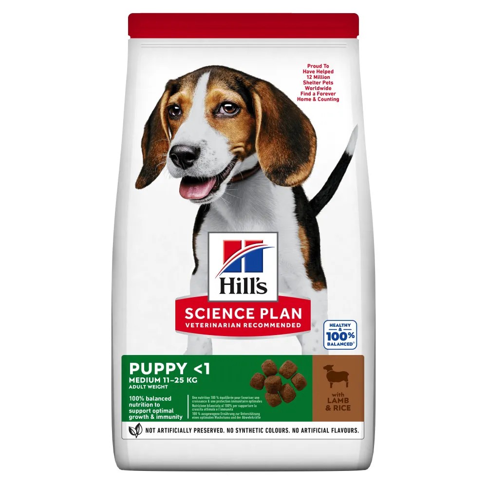 Hill's Science Plan Puppy Medium Cordero y Arroz Perros