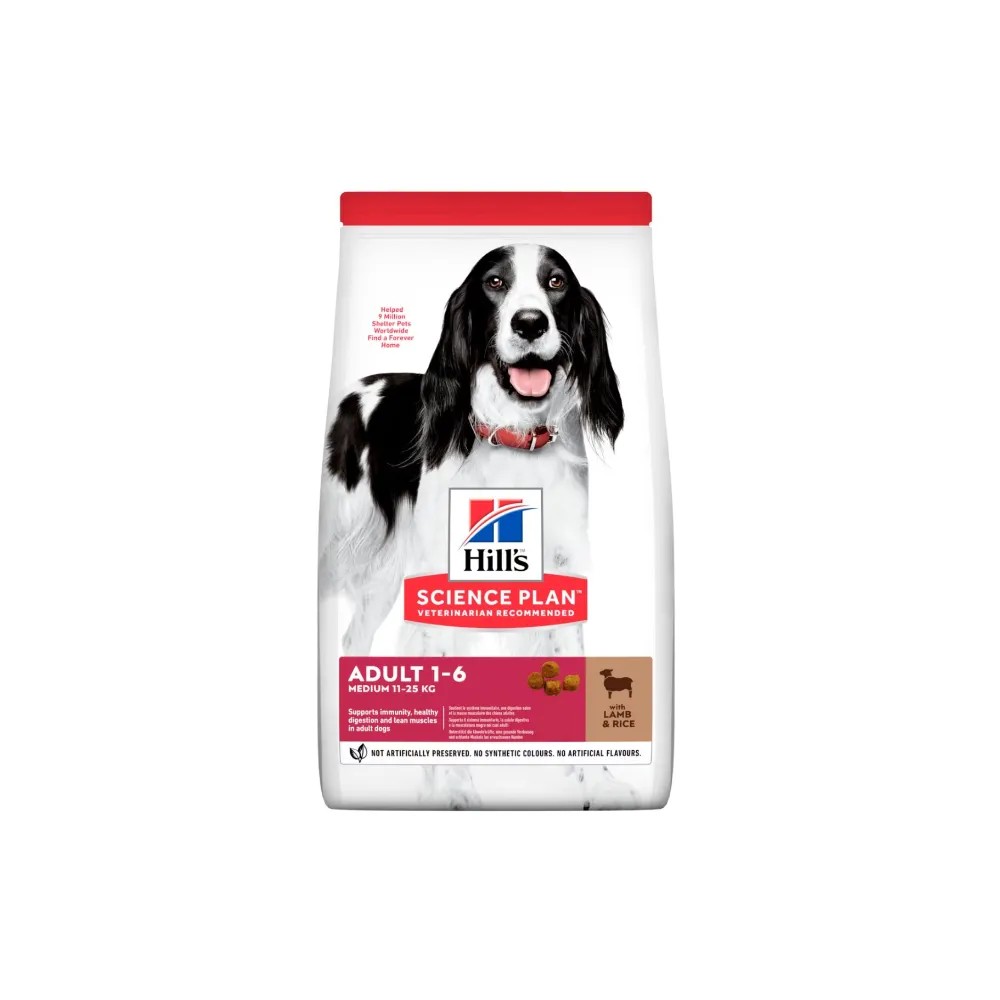 Hill's Science Plan Adult Medium Cordero y Arroz para Perros