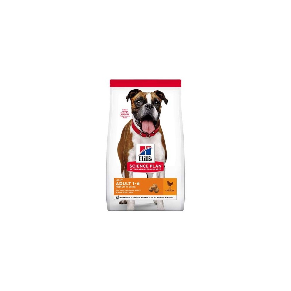 Hill's Science Plan Canine Adult Light Medium Pollo
