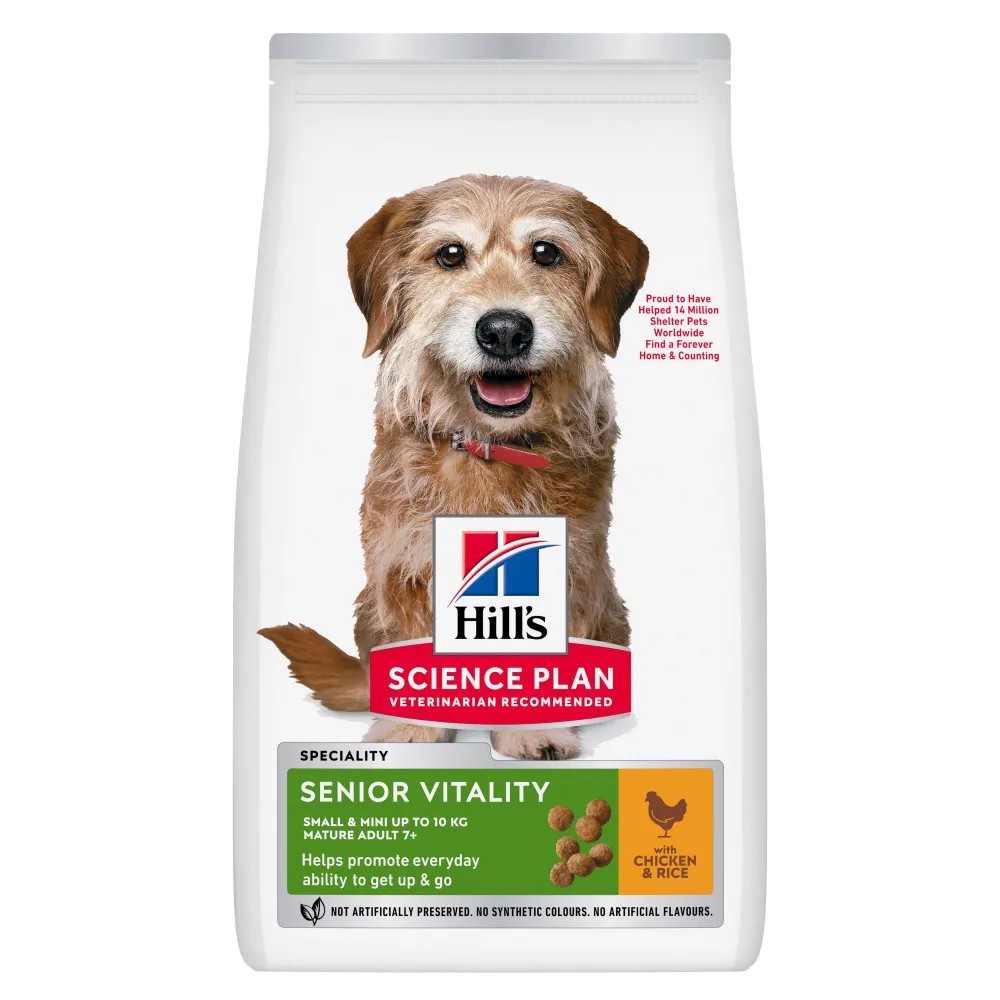 Hill's Science Plan Senior Vitality Mature Adult 7+ Small & Mini Pollo Perros