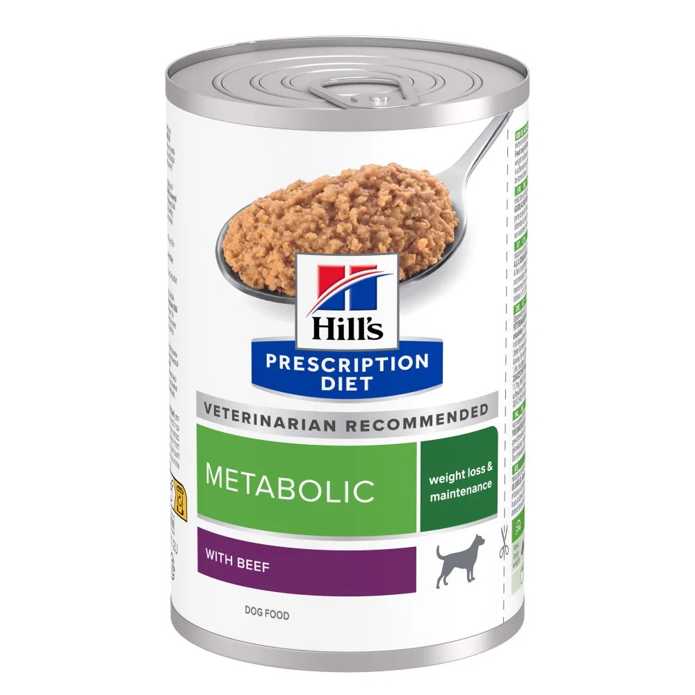 Hill´s Prescription Diet Metabolic Weight loss & Maitenance Vacuno Perro Latas 370 GR