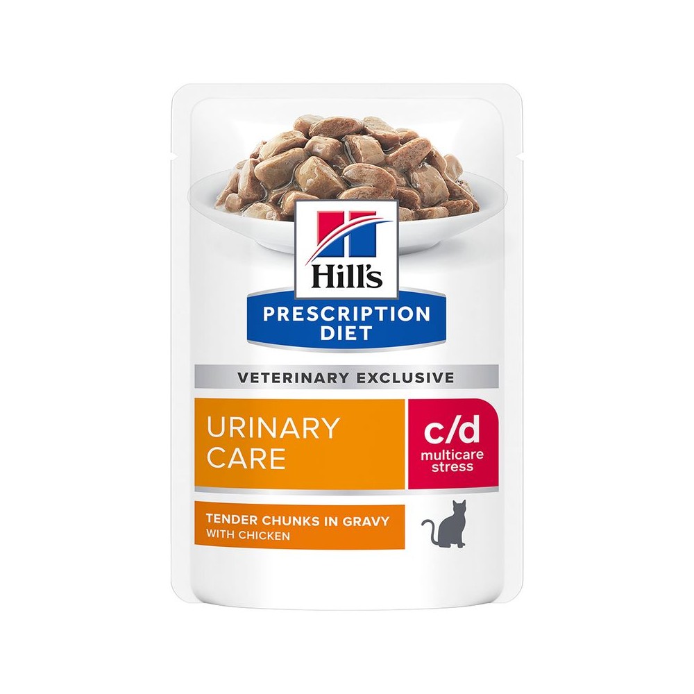 Hill's c/d Prescription Diet Urinary Stress sobres para gatos  85 gr