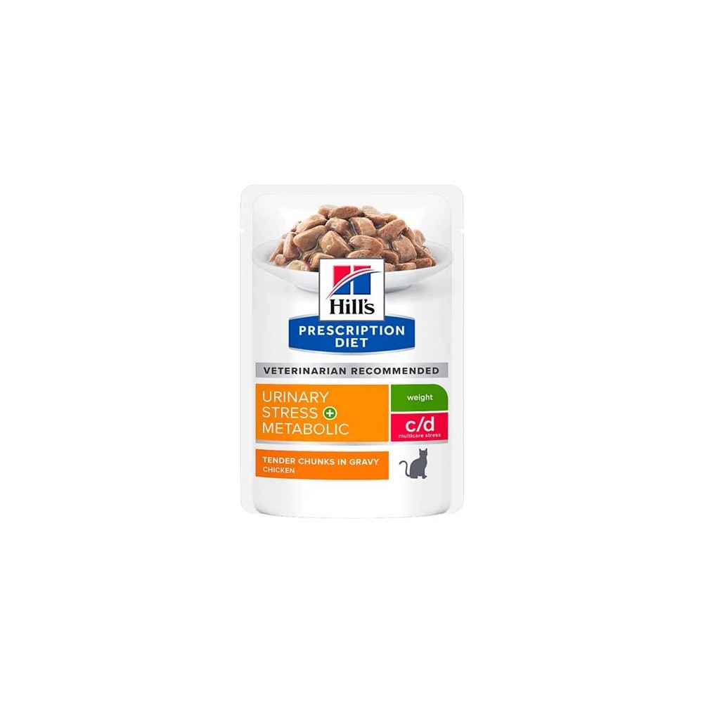 Hill's Feline C/D Urinary Stress + Metabolic (Sobres) 85gr
