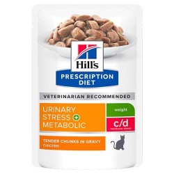 Hill's Feline C/D Urinary Stress + Metabolic (Sobres) 85gr