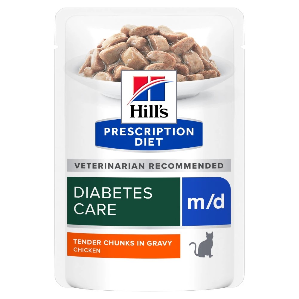 Hill's Prescription Diet m/d Diabetes Care Pollo Gato Sobres 85 gr