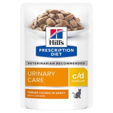 Hill's c/d Prescription Diet Multicare Urinary Care sobres para gatos 85gr