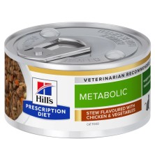 Hill's Gatos Prescription Diet Metabolic Estofado Pollo y Verduras Latas 82 gr