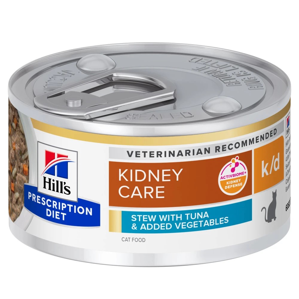 Hill´s Prescription Diet k/d Kidney Care Estofado Atún y Verduras Gato Latas 82 gr