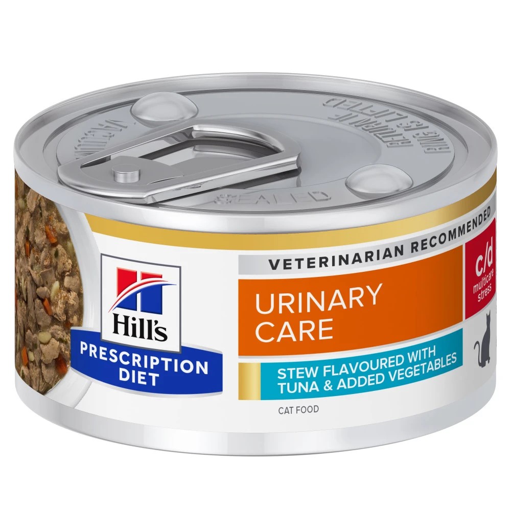 Hill's c/d Urinary Stress Estofado con Atún y Verduras Gato Latas 82 gr