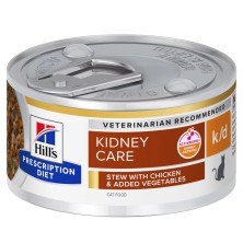 Hill's Gatos k/d Kidney Care Estofado de Pollo con Verduras Latas 82 gr