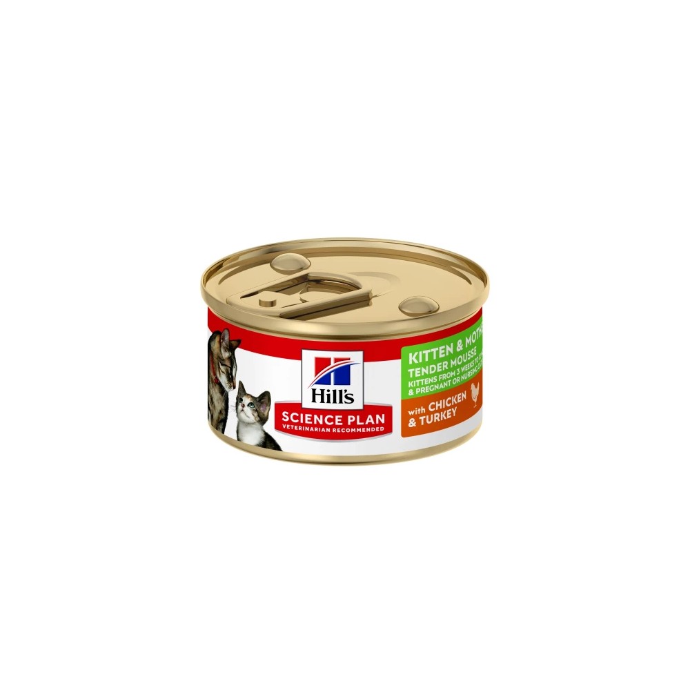 Hill's Science Plan Kitten & Mother Mousse Pollo y Pavo Gatos Latas