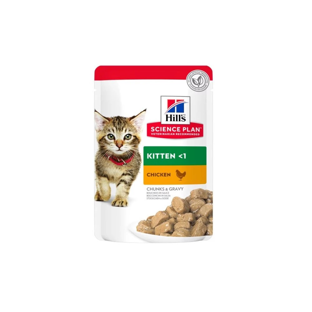 Hill's Science Plan Kitten Pollo Sobres en Salsa Gatos 85 gr