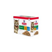 Hill's Science Plan Kitten Multipack Pollo y Pescado Azul Sobres en Salsa Gatos
