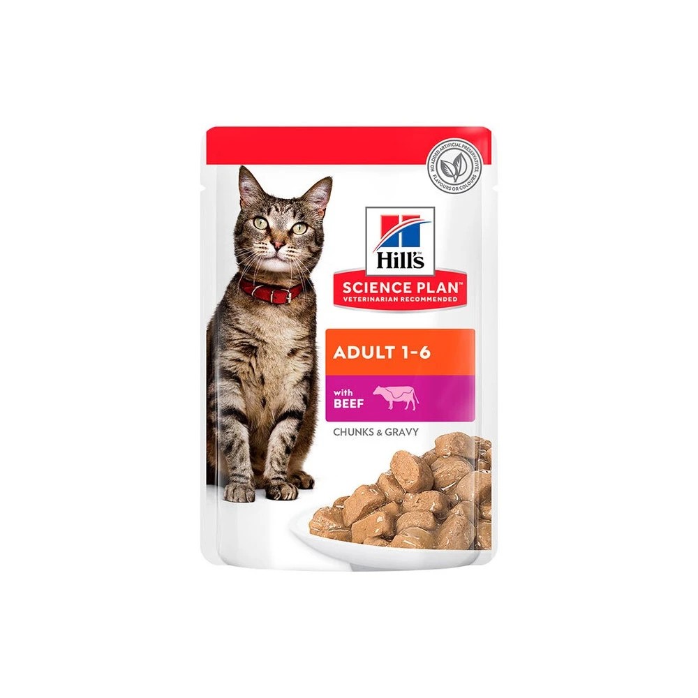Hill´s Science Plan Gato Adulto con Ternera Salsa Sobres 85 gr
