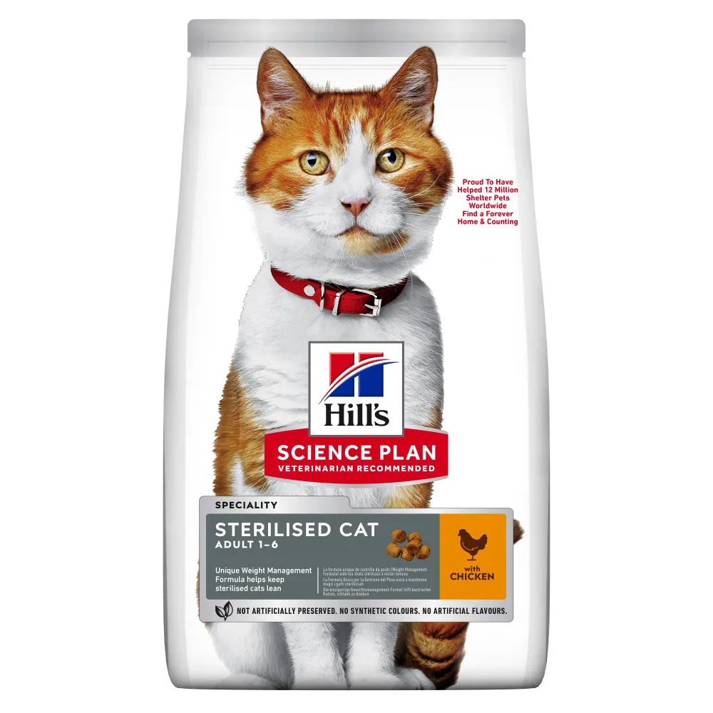 Hill's Science Plan Sterilised Adult Pollo Gatos