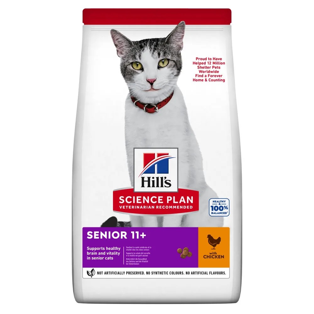 Hill's Science Plan Senior 11+ Pollo Gatos