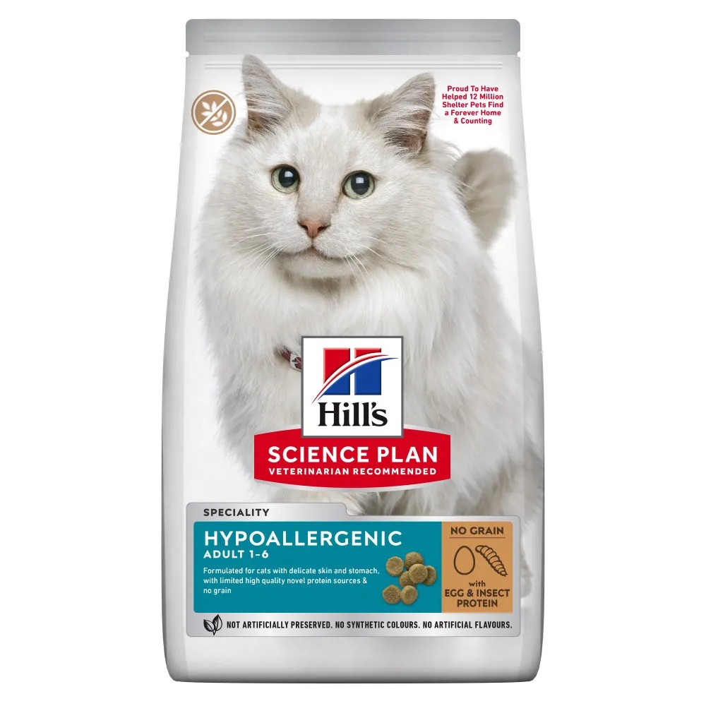 Hill's Science Plan Adult Hypoallergenic con Huevos e Insectos Gatos