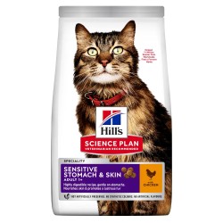 Hill's Science Plan Sensitive Stomach & Skin Adult Pollo Gatos