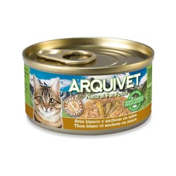 Arquivet Gato Atún Blanco y Anchoas en Salsa Lata 80 GR