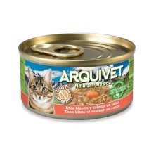 Arquivet Gato Atún Blanco y Salmón en Salsa Lata