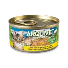 Arquivet Gato Atún Blanco y Queso en Salsa Lata 80 GR