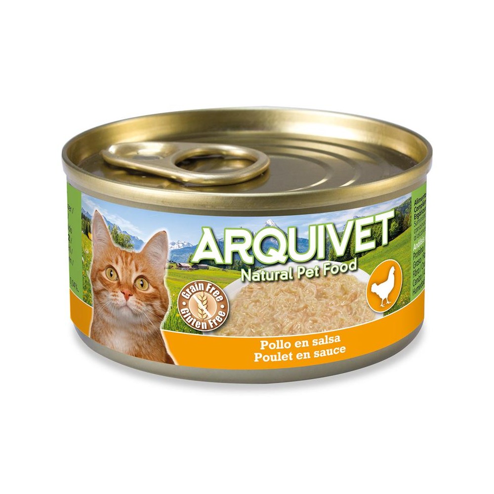 Arquivet Gato Pollo en salsa lata 80 g