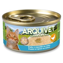 Arquivet latas Pollo en salsa con Espadín 80 g
