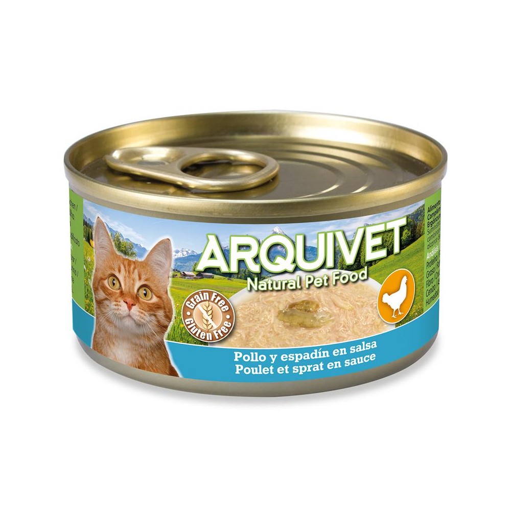 Arquivet latas Pollo en salsa con Espadín 80 g