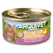 Arquivet latas Pollo en salsa con Palitos de cangrejo 80 gr