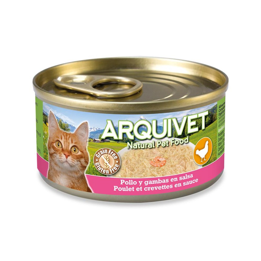 Arquivet latas Pollo en salsa con Gambas 80 gr