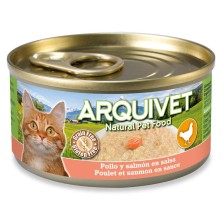 Arquivet latas Pollo en salsa con Salmón 80 gr