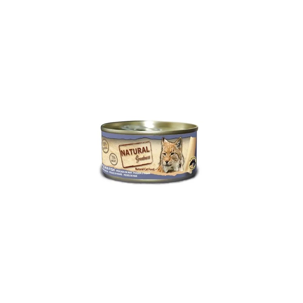 Natural Greatness Pescado de Mar Gato Latas 70 GR