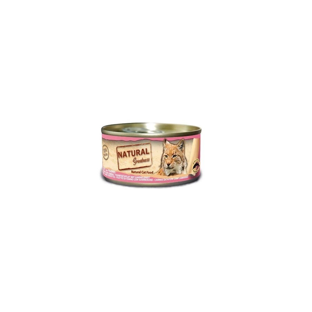 Natural Greatness Filete de Atún con Gambas Gato Latas 70 GR