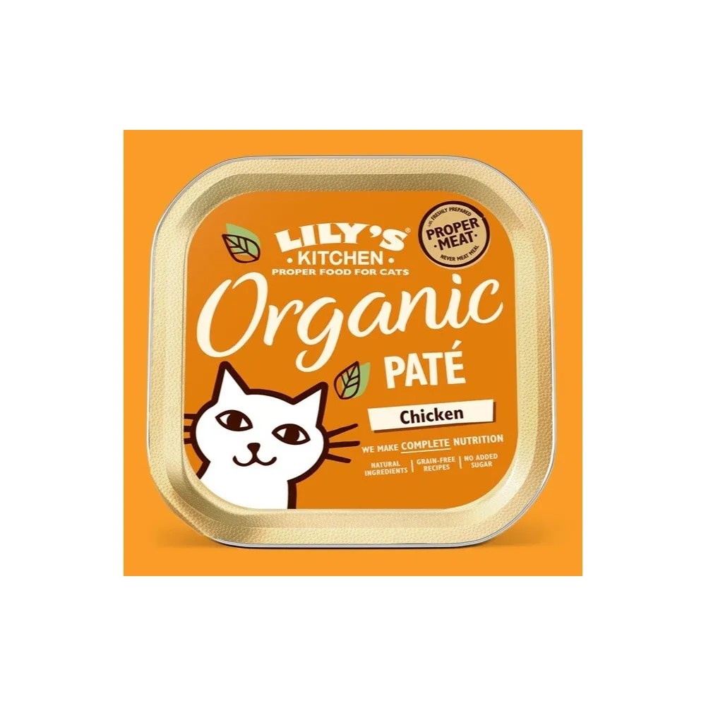 Lily's Kitchen Organic Paté de Pollo Gatos 70 gr