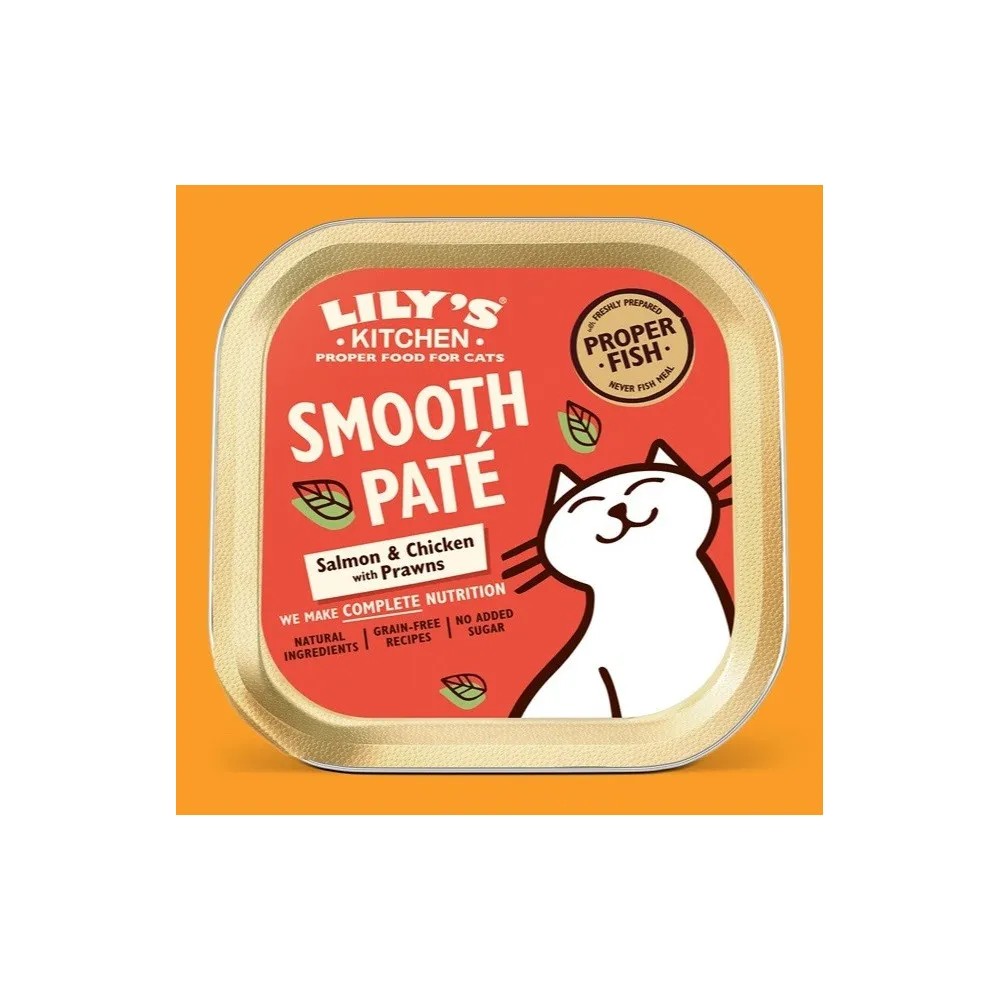 Lily's Kitchen Smooth Paté de Salmón y Pollo Gatos 85 GR