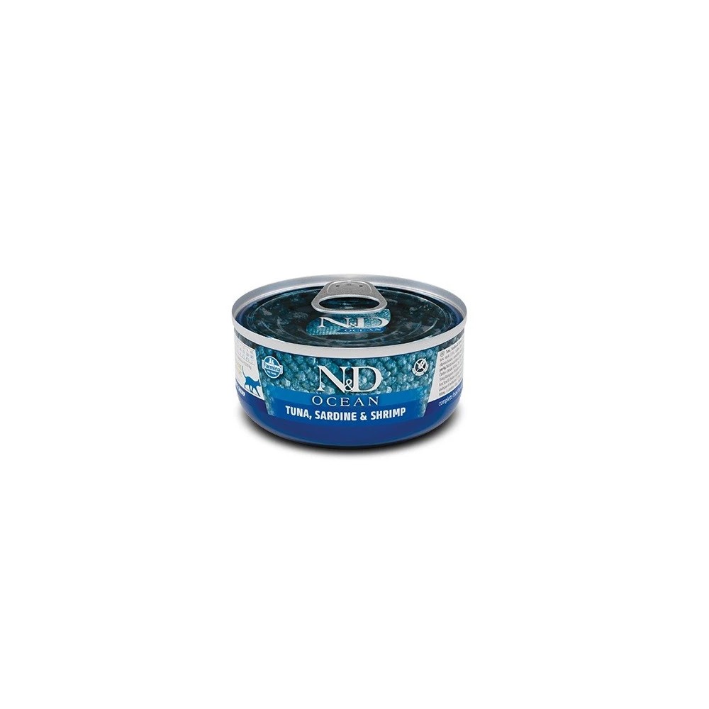 Farmina ND Ocean Atun Sardina y Gamba Gato Latas 70 gr